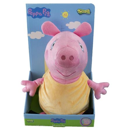 Papai Pig Pelúcia Desenho Peppa Pig, Tam 30cm - Envio Rápido