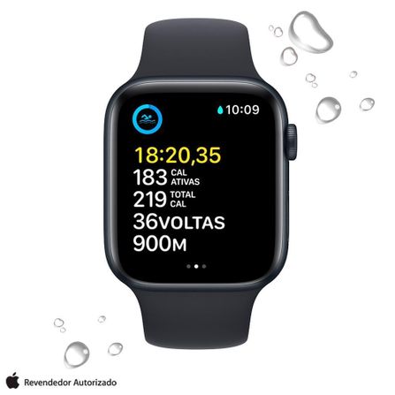 Apple Watch SE 2 geração - GPS, 44 mm - Caixa de Alumínio - Prata - Feel  Comércio