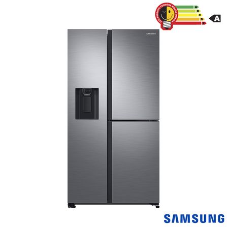 Refrigerador Side By Side Samsung de 02 Portas Frost Free com 501 Litros  Painel Eletrônico Inox - RS50N3413S8/AZ
