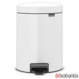 Lixeira New Icon Branca em Aço Inox com 5 Litros de Capacidade - Brabantia