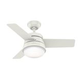 Ventilador de Teto Residencial Finley Branco Hunter Fan Oficial