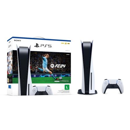 Sony PlayStation 5 825GB SSD Mídia Física (CFI-2015A) + Jogo