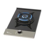 Cooktop a Gás Fischer 1 Boca TC Mesa Vidro Platinium