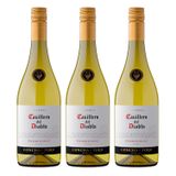 Kit Vinho Chileno Casillero Del Diablo Chardonnay - 3 Garrafas