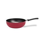 Wok 24 cm 2,3 L Revestimento Pro-flon Antiaderente Cor Borgonha Linha Anis Brinox