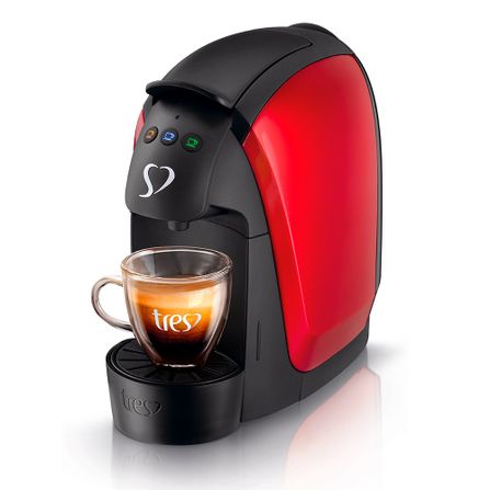 Cafeteira Elétrica Automática Espresso 3 Corações LOV Vermelha - 127V