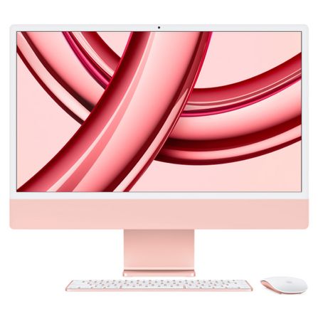 Imagem iMac 24", Tela Retina 4.5K Apple, Processador M3, (8GB RAM, 512GB) - Rosa