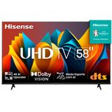 Smart TV Hisense UHD 4K DLED 58" Polegadas 58A6KHSV com Sleep Timer, Entrada HDMI e Wi-Fi