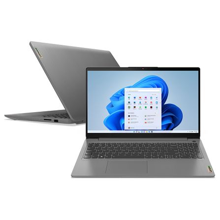 Notebook Lenovo ideapad 3i, Intel Core i3 1115G4, 8GB, 256GB SSD, Tela de  15,6, Cinza - 82MD0010BR